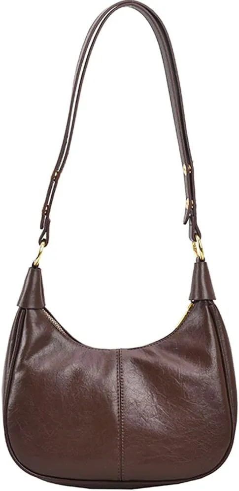 Shoulder Bag for Women Trendy Small Leather Hobo Bags Crossbody Purse Clutch Saddle Bag