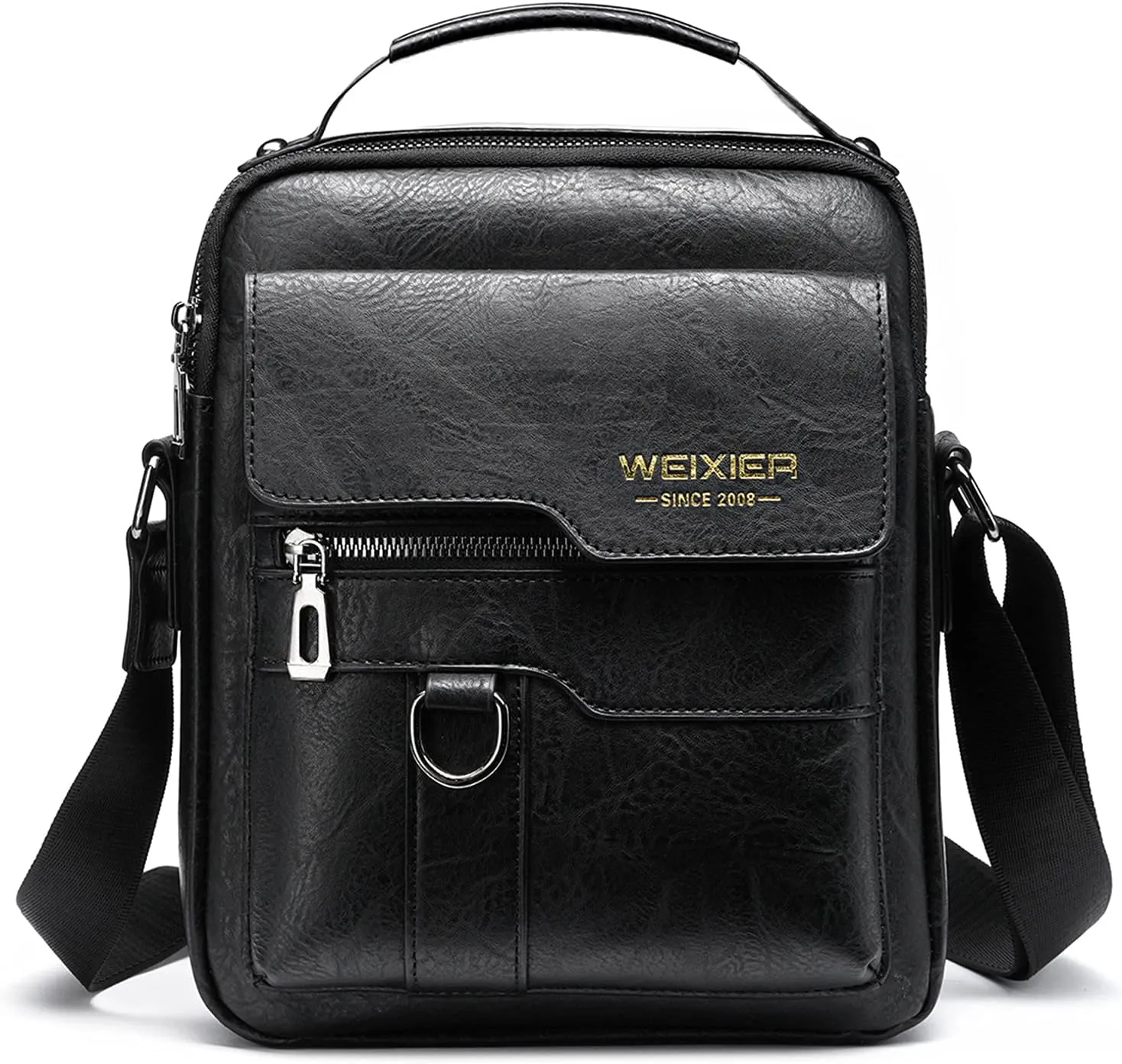 Shoulder Leather Bag Messenger Pack for Men Travel Business Work Casual Day CrossBody Handbag Bag Men's Gift
