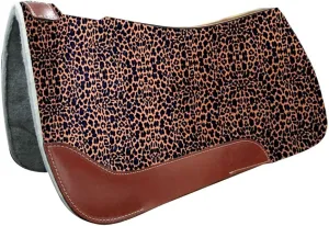 Showman 31" x 32" Cheetah Print Solid Felt Saddle Pad