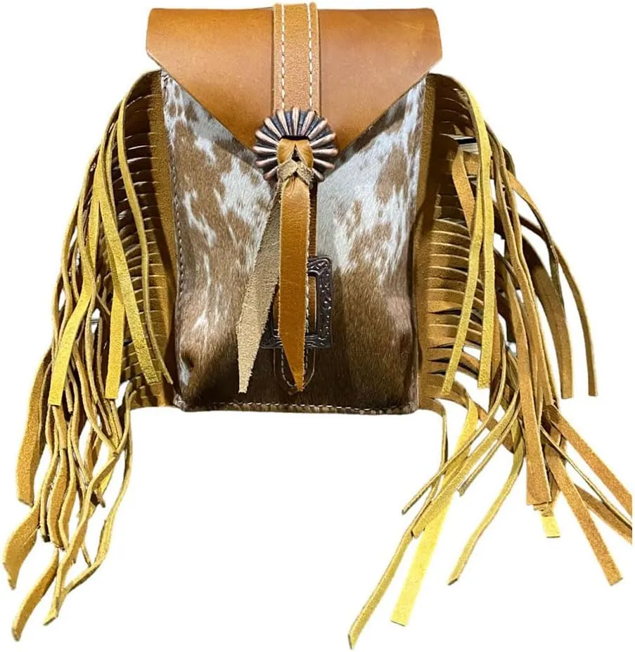 Showman Golden Plains Cowhide Rear Cinch Saddle Bag
