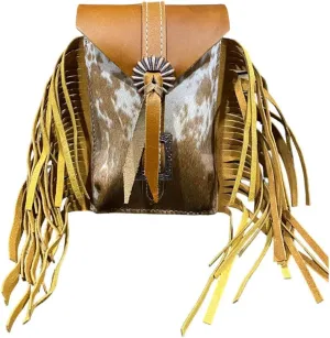 Showman Golden Plains Cowhide Rear Cinch Saddle Bag