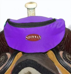 Showman Purple Insulated Convenient Phone Accessory Snack Nylon Saddle Pouch Sack