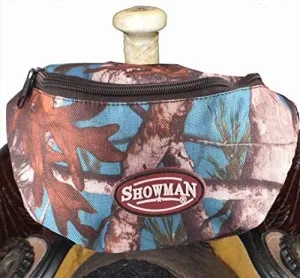 Showman Teal Real Oak Insulated Nylon Saddle Pouch (Teal)