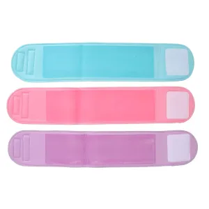 Silicone Neck Wrinkle Pads with Strap - Pack of 3, Reusable Anti Aging Masks - Prevent Wrinkles & Neck Lines, Moisturizing Gel Neck Wrap - Cotton Surface, Leak Proof Design,
