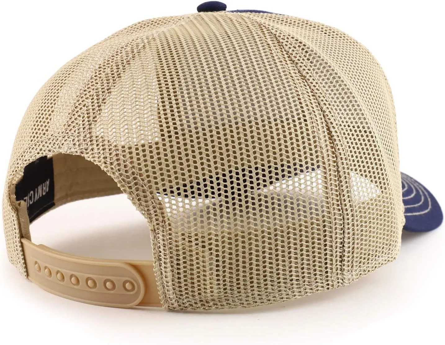 Silver Anchor Patch 2 Tone Mesh Back Trucker Cap