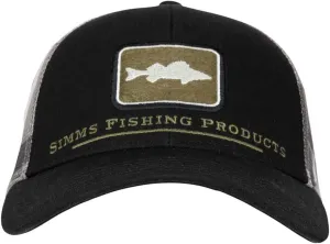 Simms Walleye Patch Trucker Hat – Snapback Baseball Cap with Walleye Fish Patch
