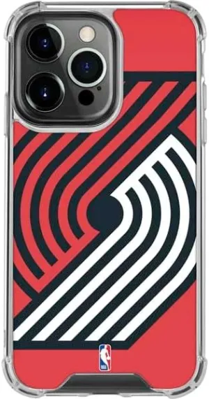 Skinit Clear Phone Case Compatible with iPhone 16 Pro Max - Officially Licensed NBA Portland Trail Blazers Large Logo Design