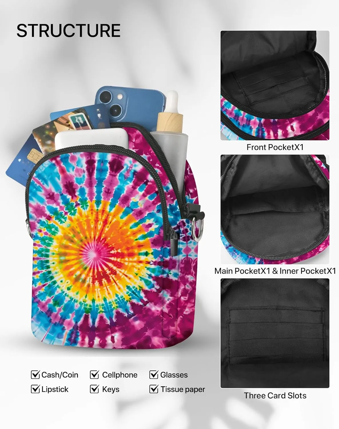 Small Crossbody Bags for Women Casual Cell Phone Purse Lightweight Crossbody Purses Fashion with Adjustable Strap