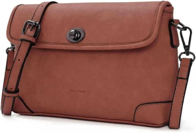 Small Crossbody Bags for Women, Leather Cell Phone Purse, Retro Travel Purse with Adjustable Strap