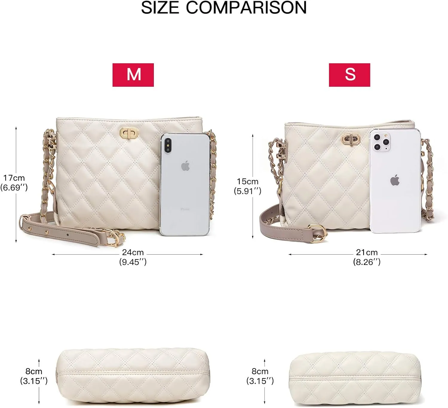 Small Crossbody Bags for Women Purses Fashion Leather Lightweight Handbags Shoulder Bag