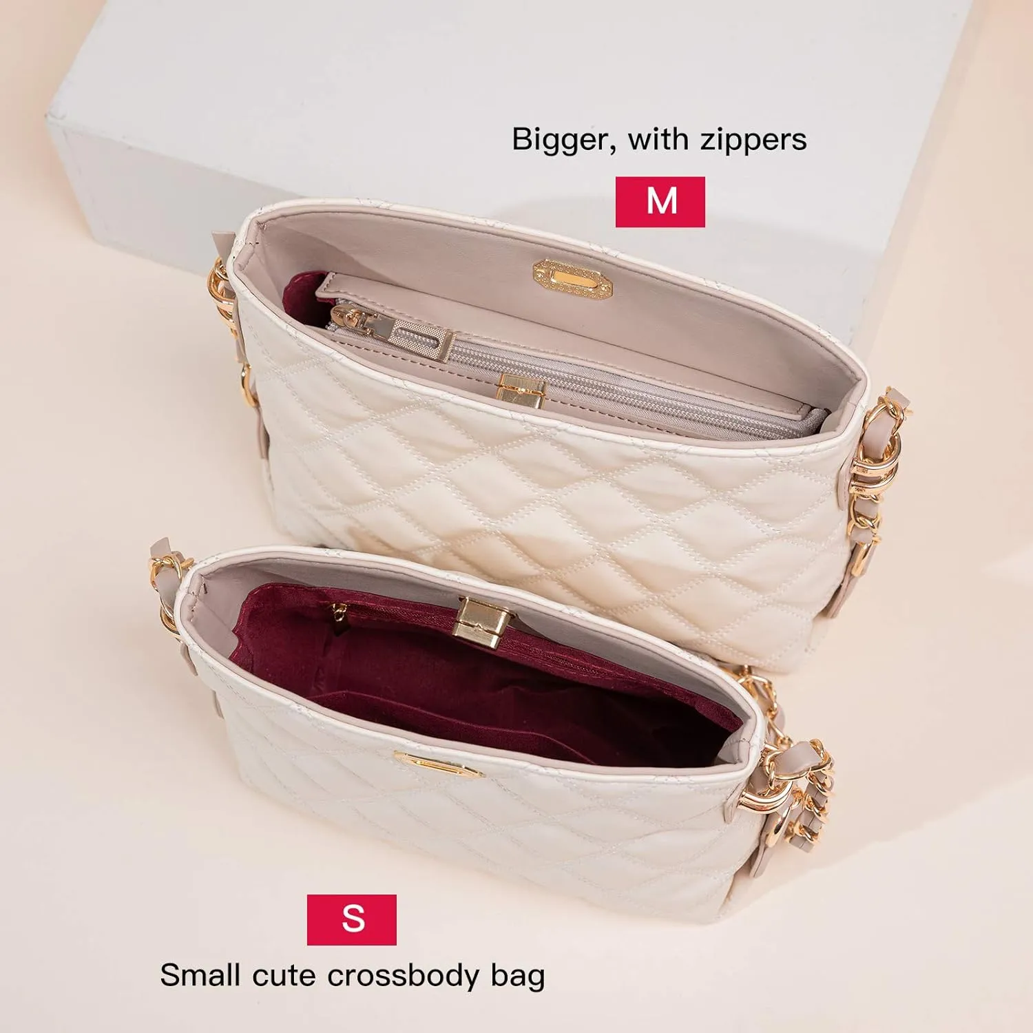 Small Crossbody Bags for Women Purses Fashion Leather Lightweight Handbags Shoulder Bag