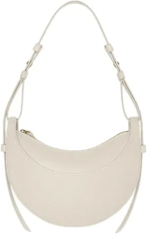 Small niche design single shoulder crossbody bag, leather crescent bag, genuine leather women's bag, armpit saddle bag