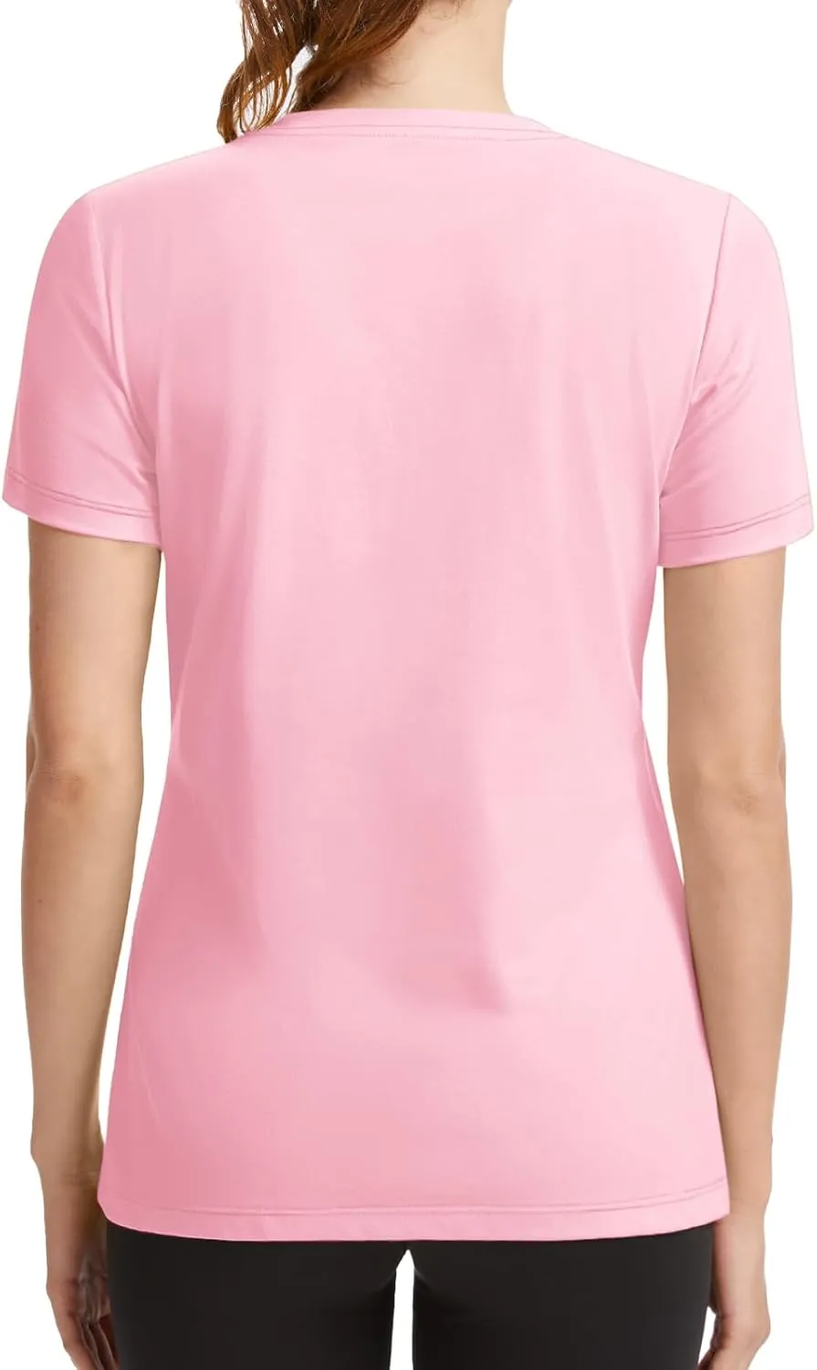 SMENG Basic Vneck Tshirts for Women UPF50  Soft Breathable Workout Shirts Short Sleeve Casual Summer Tops Trendy