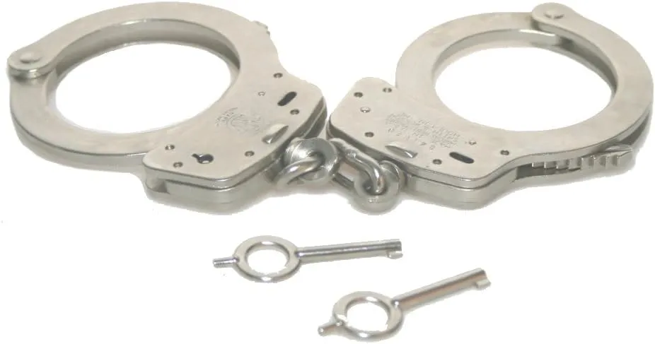 Smith & Wesson 350103 100 Handcuffs Standard Size, Nickel
