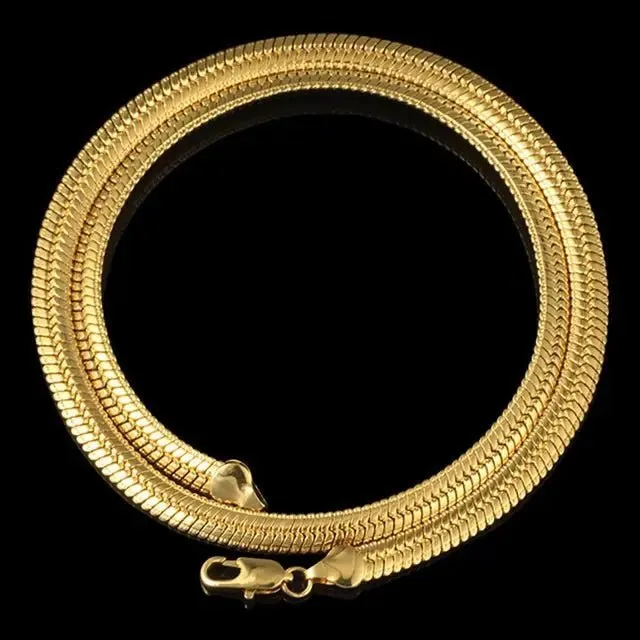 Snake Bone Chain 18K Gold Plated Pendant – Elegant & Timeless