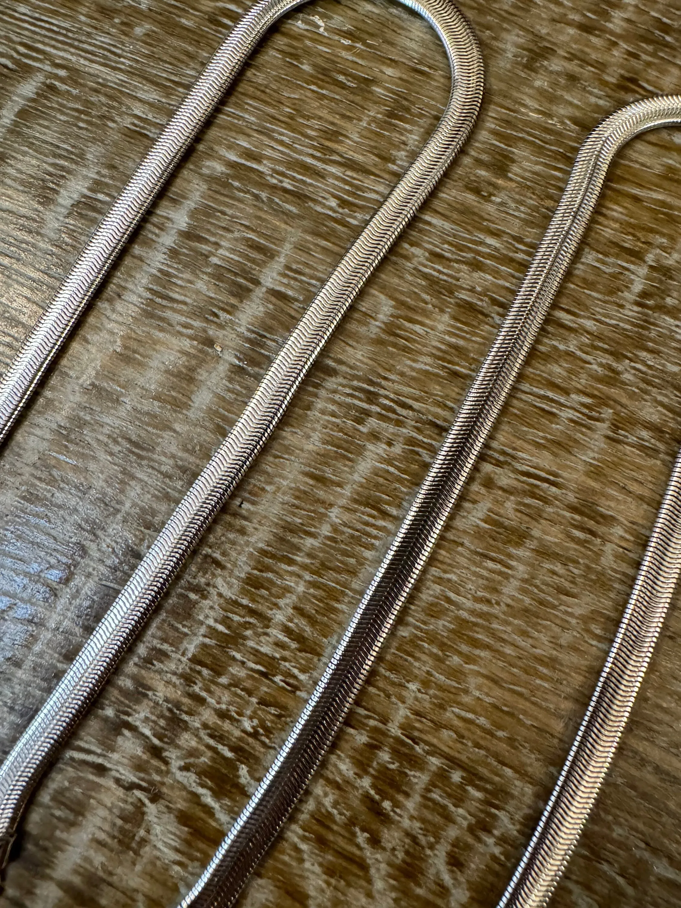 Snake Chai Strap, Silver Metal Chain strap, 38cm, 40cm Long, Strap, Bra Strap, Replacment Strap, Silver, Bags