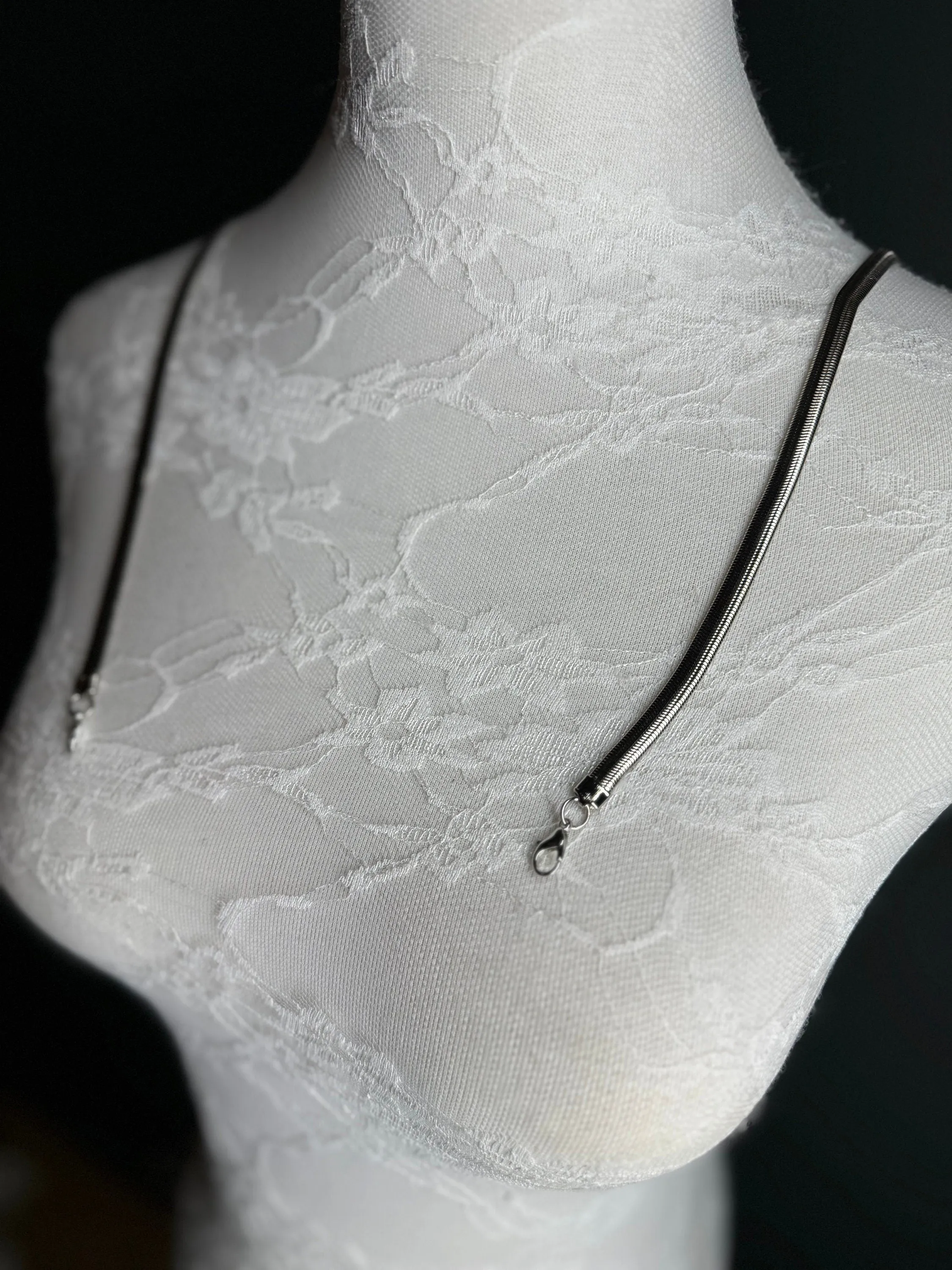 Snake Chai Strap, Silver Metal Chain strap, 38cm, 40cm Long, Strap, Bra Strap, Replacment Strap, Silver, Bags