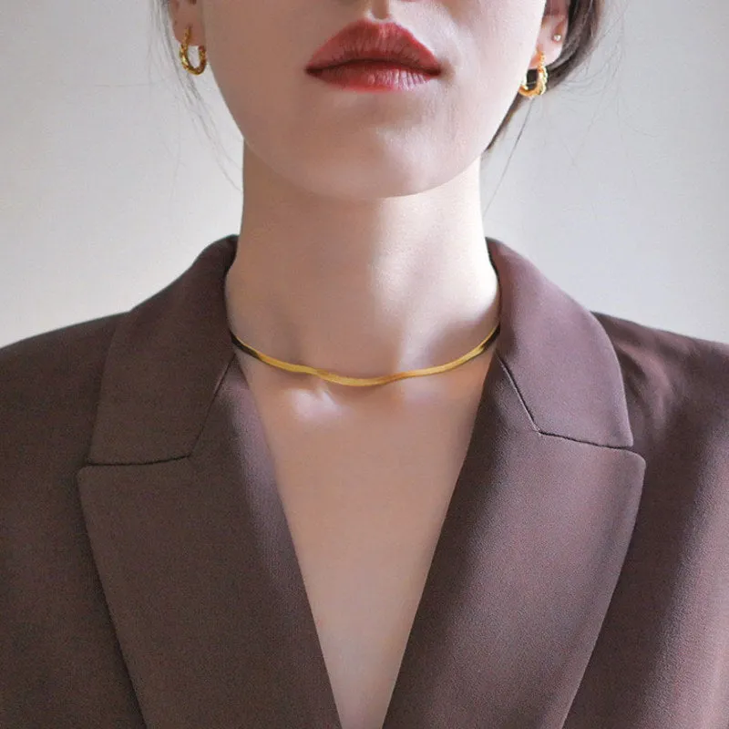 Snake Chain | Basic Snake Chain Necklace | Snake Chain in Gold and Silver