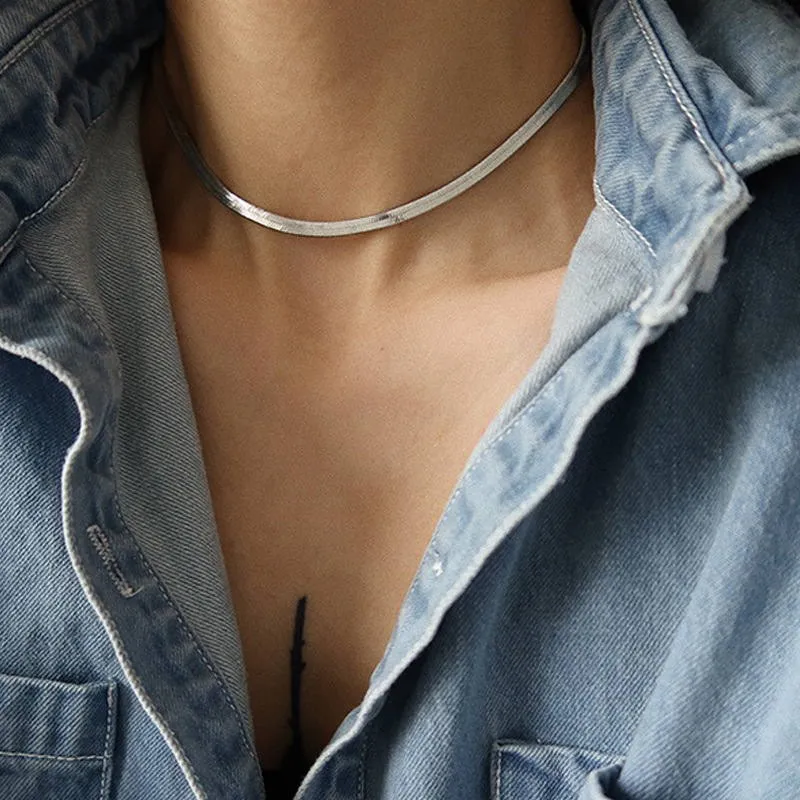Snake Chain | Basic Snake Chain Necklace | Snake Chain in Gold and Silver