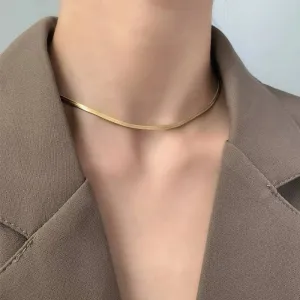 Snake Chain | Basic Snake Chain Necklace | Snake Chain in Gold and Silver
