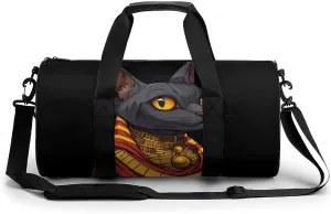 Sphinx Cat Ancient Egyptian Novelty Large Duffel Bag Lightweight Gym Bag Travel Tote Bags