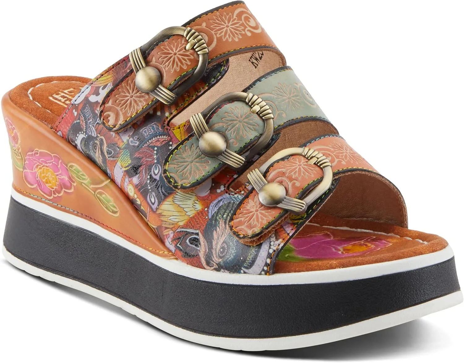 Spring Step L'Artiste Women's CALIGAL Hand-Painted Lightweight Platform Wedges