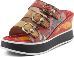 Spring Step L'Artiste Women's CALIGAL Hand-Painted Lightweight Platform Wedges