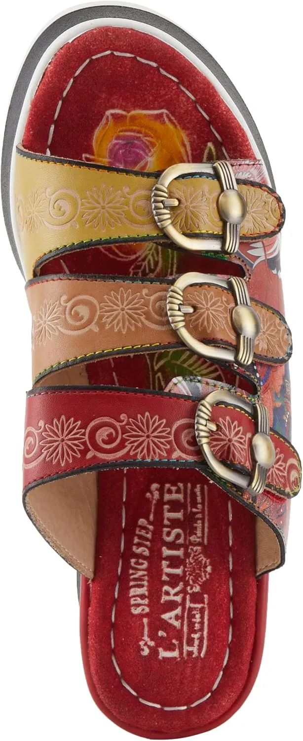 Spring Step L'Artiste Women's CALIGAL Hand-Painted Lightweight Platform Wedges