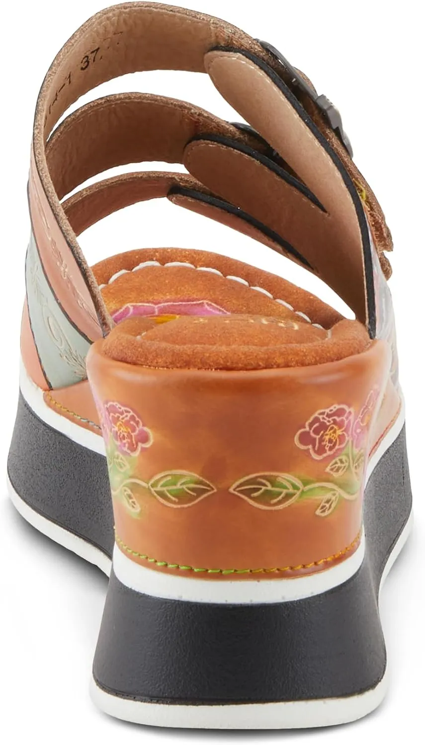 Spring Step L'Artiste Women's CALIGAL Hand-Painted Lightweight Platform Wedges