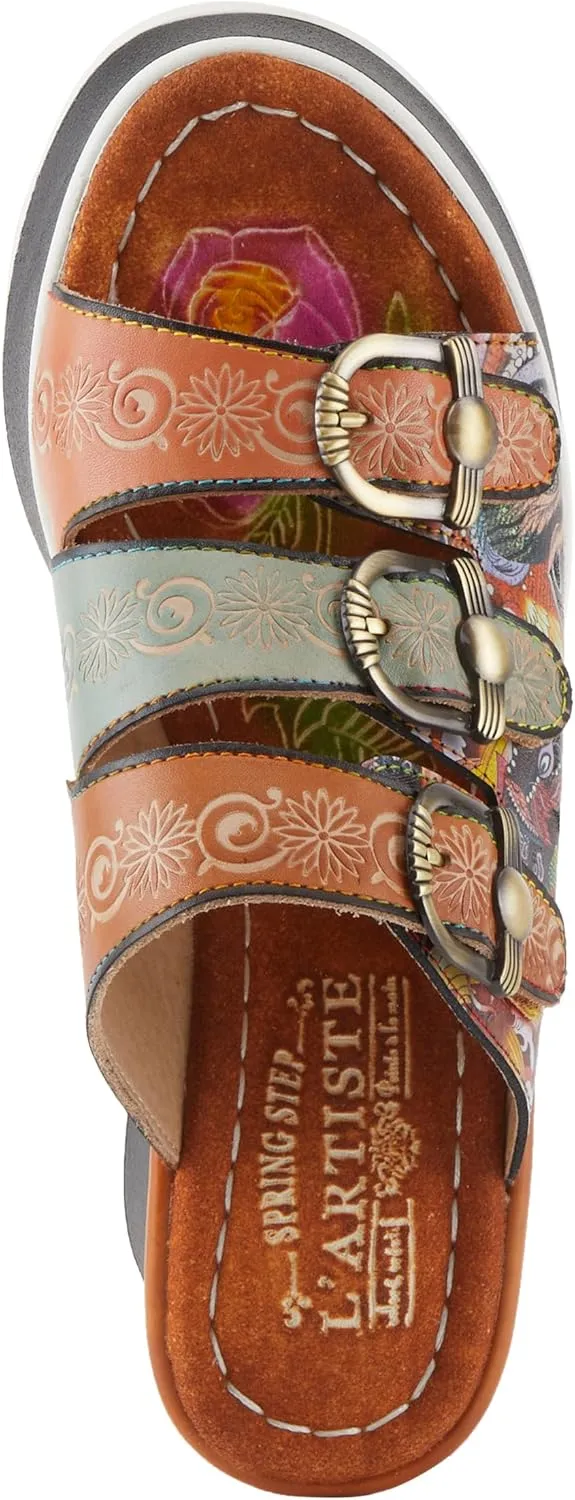 Spring Step L'Artiste Women's CALIGAL Hand-Painted Lightweight Platform Wedges