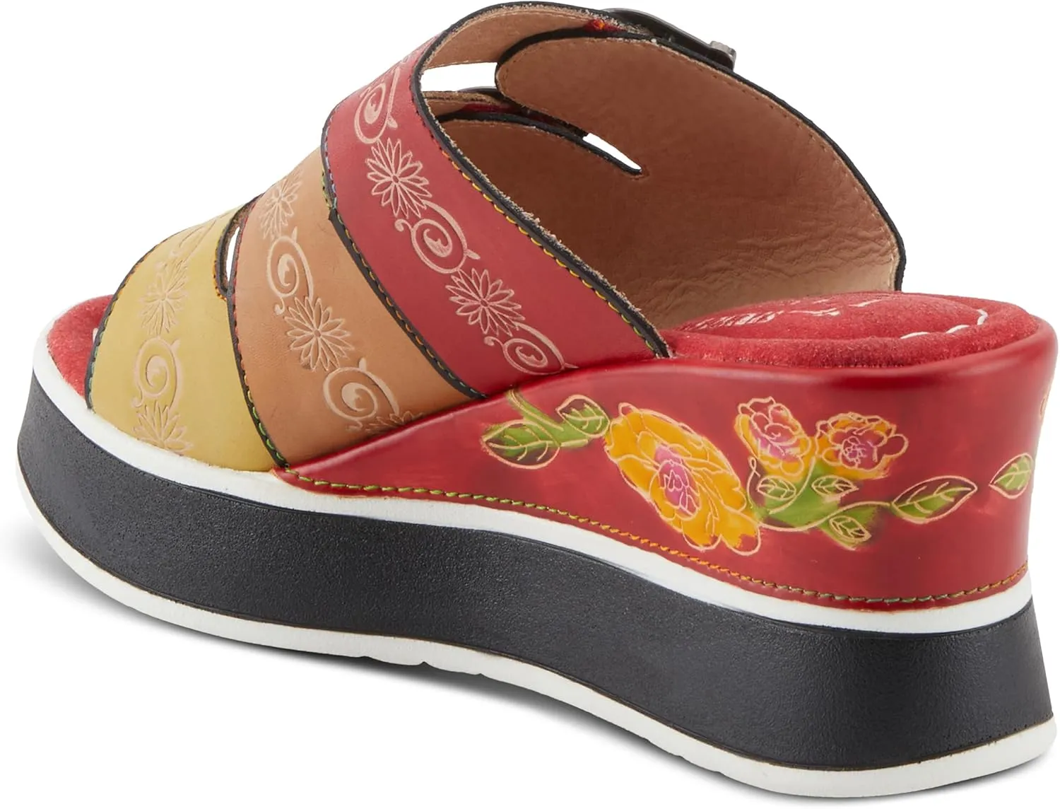 Spring Step L'Artiste Women's CALIGAL Hand-Painted Lightweight Platform Wedges