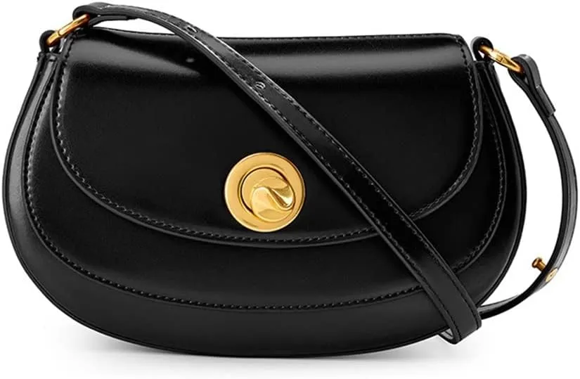 Spring Wedding Bag Retro Crossbody Bag Women's Texture Sigle Shoulder Saddle Bag Cashew Bag(E)