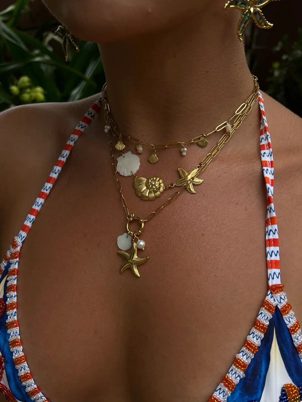 Starfish Charms Necklace
