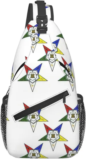 Stars Eastern Stars Print Crossbody Bag Is Suitable For Outdoor Hiking, Work, And Daily Travel