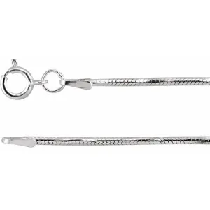 Sterling Silver 1.5 Mm Diamond-cut Snake 20' Chain