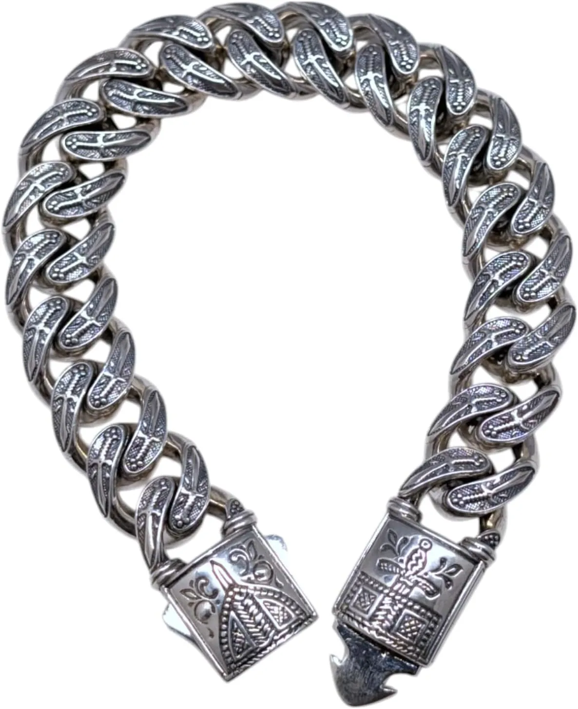 Sterling Silver Link Chain Bracelet BMK4264-131