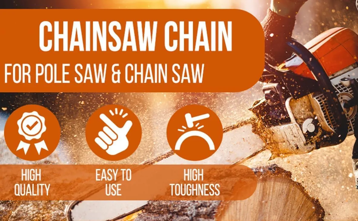 Stihl Chainsaw Chain 18 Inch Fits MS250, MS251, MS251C, MS 250 251, 3639 005 0068 Replacement L68, 26RM3 68, .325'' Pitch, .063'' Gauge, 68 Drive Links