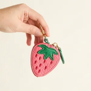 Strawberry Fruit Charm coin purse cute keychain mini pouch Wallet gift for girl women