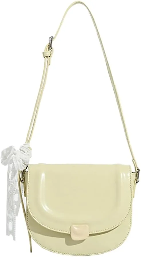 Summer Fresh Casual Saddle Bag for Women - Chic Versatile One-Shoulder & Crossbody Purse
