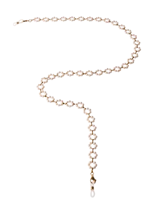 Sunglasses Chain Mini Pearl Hoops