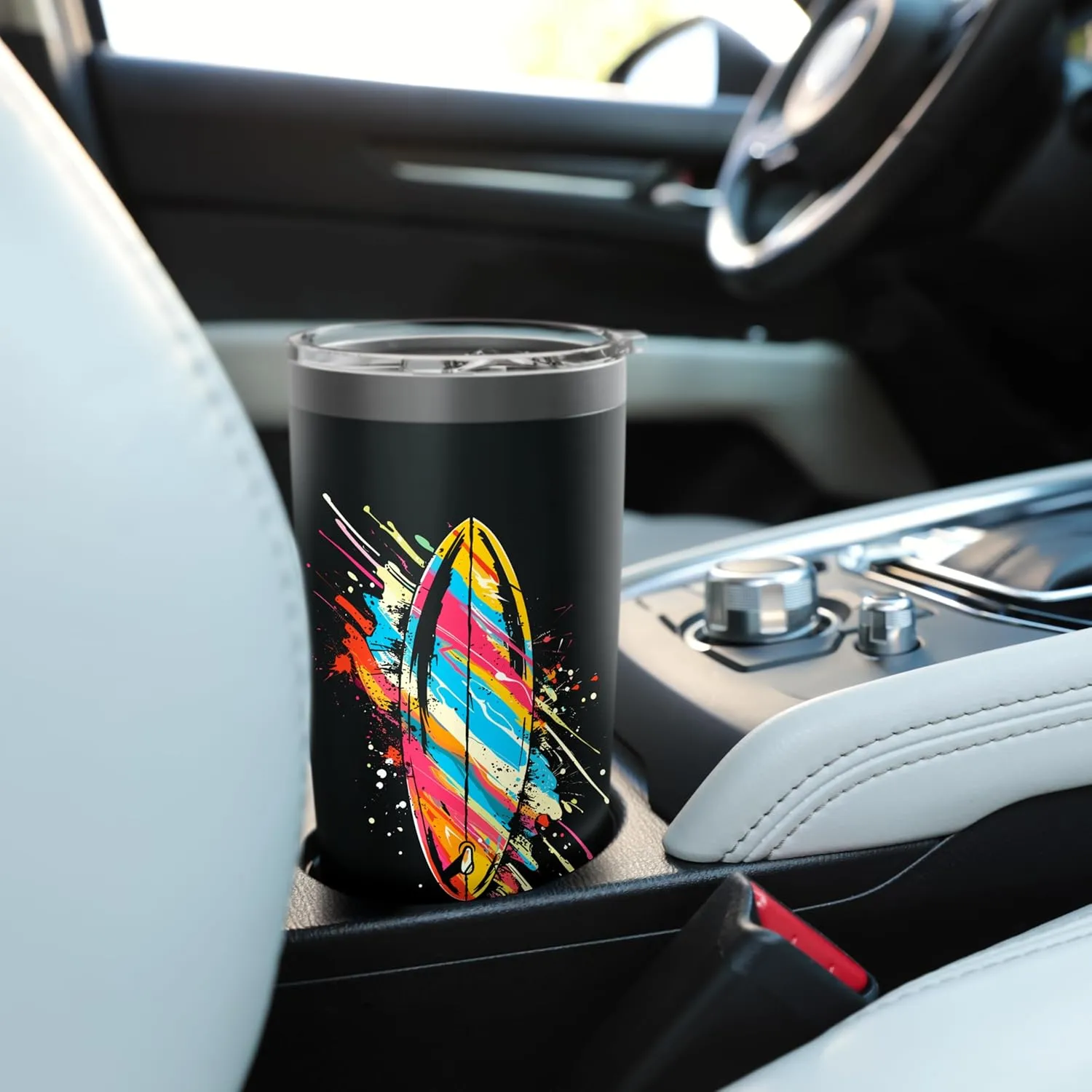 Surfboard Graffiti Surfing Trip Stainless Steel Insulated Tumbler