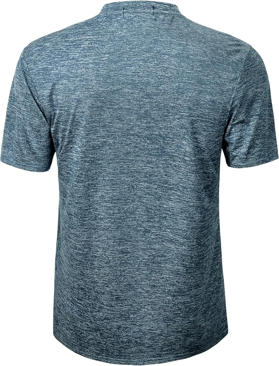 TAPULCO Collarless Golf Shirts for Men Quick Dry Color Block Breathable Soft Athletic Casual Daily T-Shirts