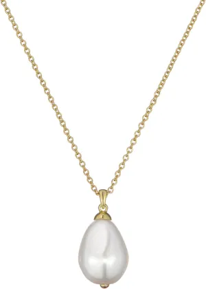 Ted Baker London Parmlia Pearly Chain Pendant Necklace For Women (Gold/Pearl)