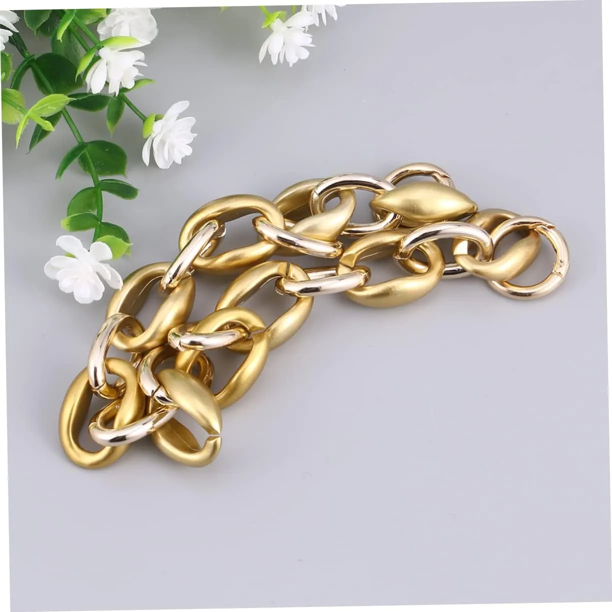TENDYCOCO Replacement Purse Straps Purse Wallet Purse Chain Strap Wallet with Strap Wallet Purse Acrylic Purse Straps Purse Handles Wallet with Chain Resin Purse Chains Handbag Strap Fashion