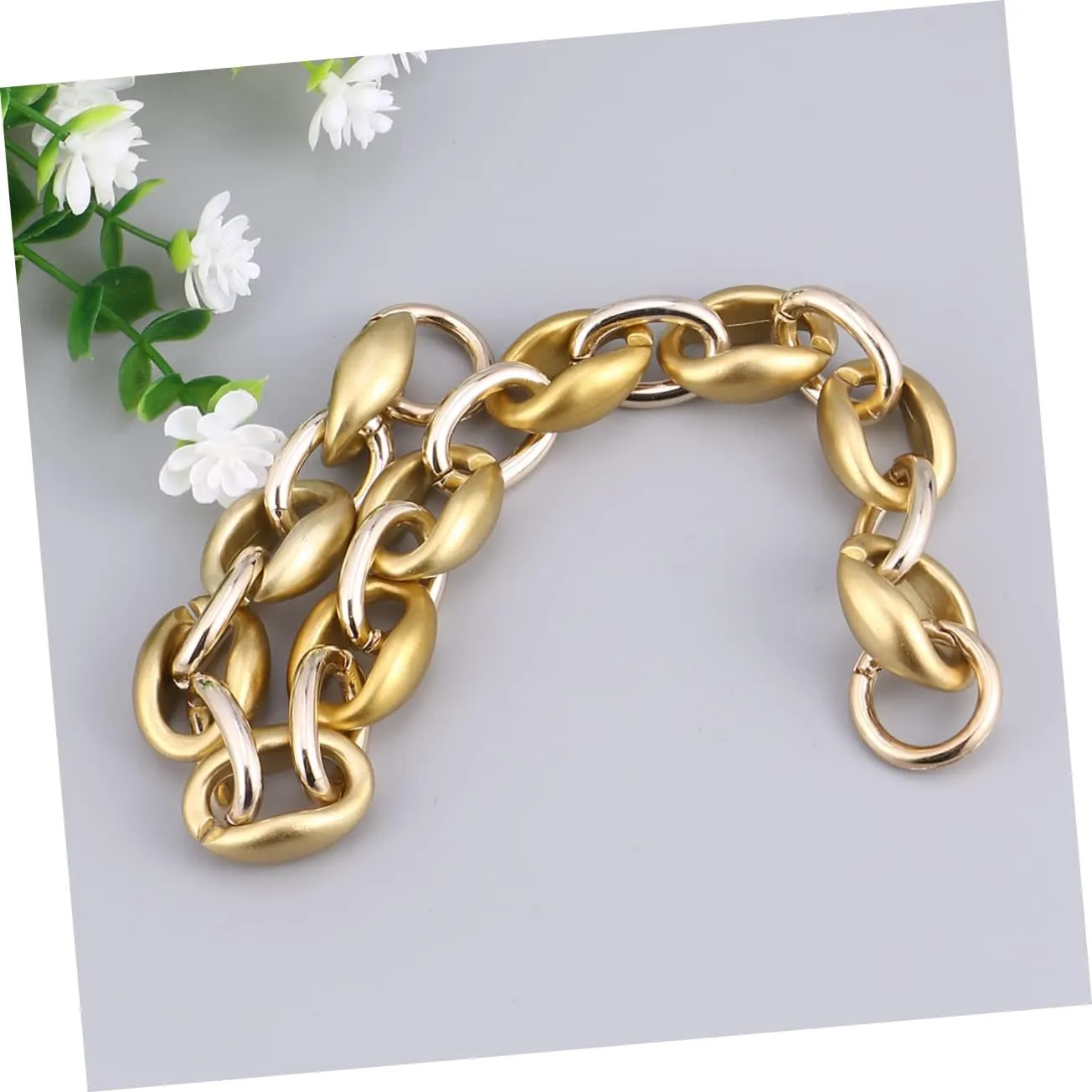 TENDYCOCO Replacement Purse Straps Purse Wallet Purse Chain Strap Wallet with Strap Wallet Purse Acrylic Purse Straps Purse Handles Wallet with Chain Resin Purse Chains Handbag Strap Fashion