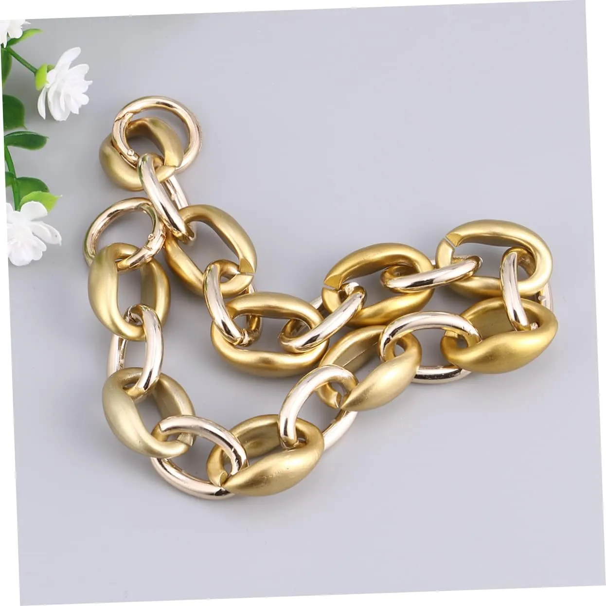 TENDYCOCO Replacement Purse Straps Purse Wallet Purse Chain Strap Wallet with Strap Wallet Purse Acrylic Purse Straps Purse Handles Wallet with Chain Resin Purse Chains Handbag Strap Fashion