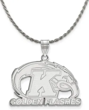 The Black Bow Sterling Silver Kent State Large Pendant Necklace