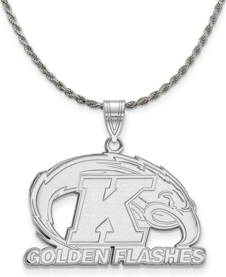 The Black Bow Sterling Silver Kent State Large Pendant Necklace