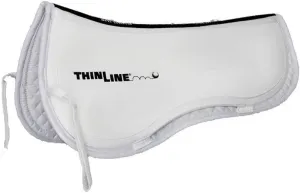 Thinline Ultra Trifecta Cotton Half Saddle Pad (Medium, White)