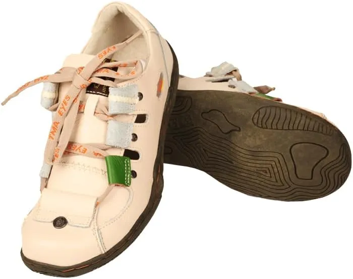 TMA EYES Women's Leather Breathable Plus Size Shoes Casual Pigskin Outdoor Walking Shoes with Insides